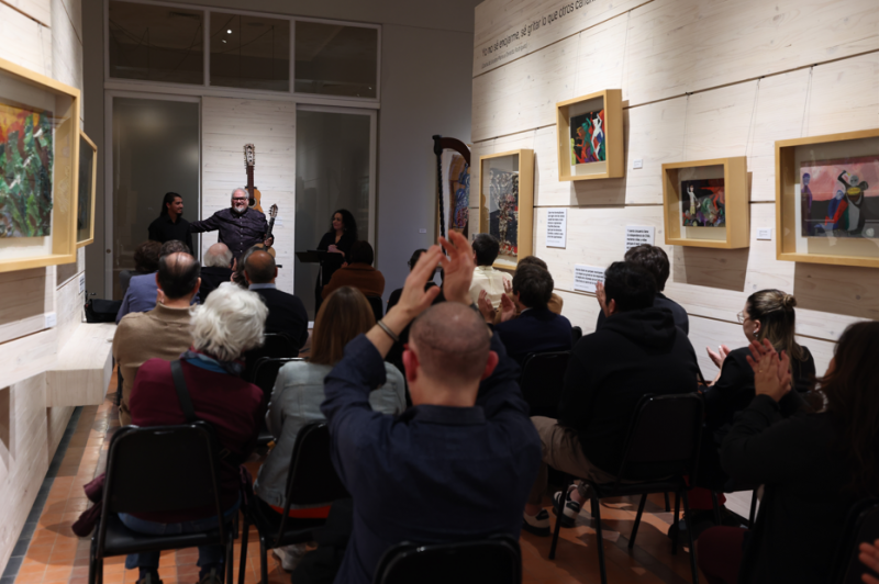 Luis Castro, Claudia Pereira y Sebastián Nahuelcoy