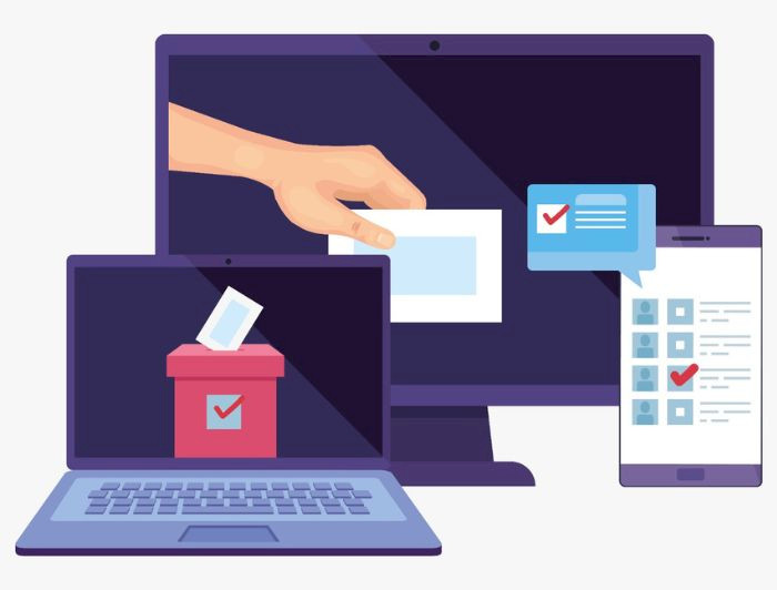 Ilustración gráfica de un computador y una pantalla.